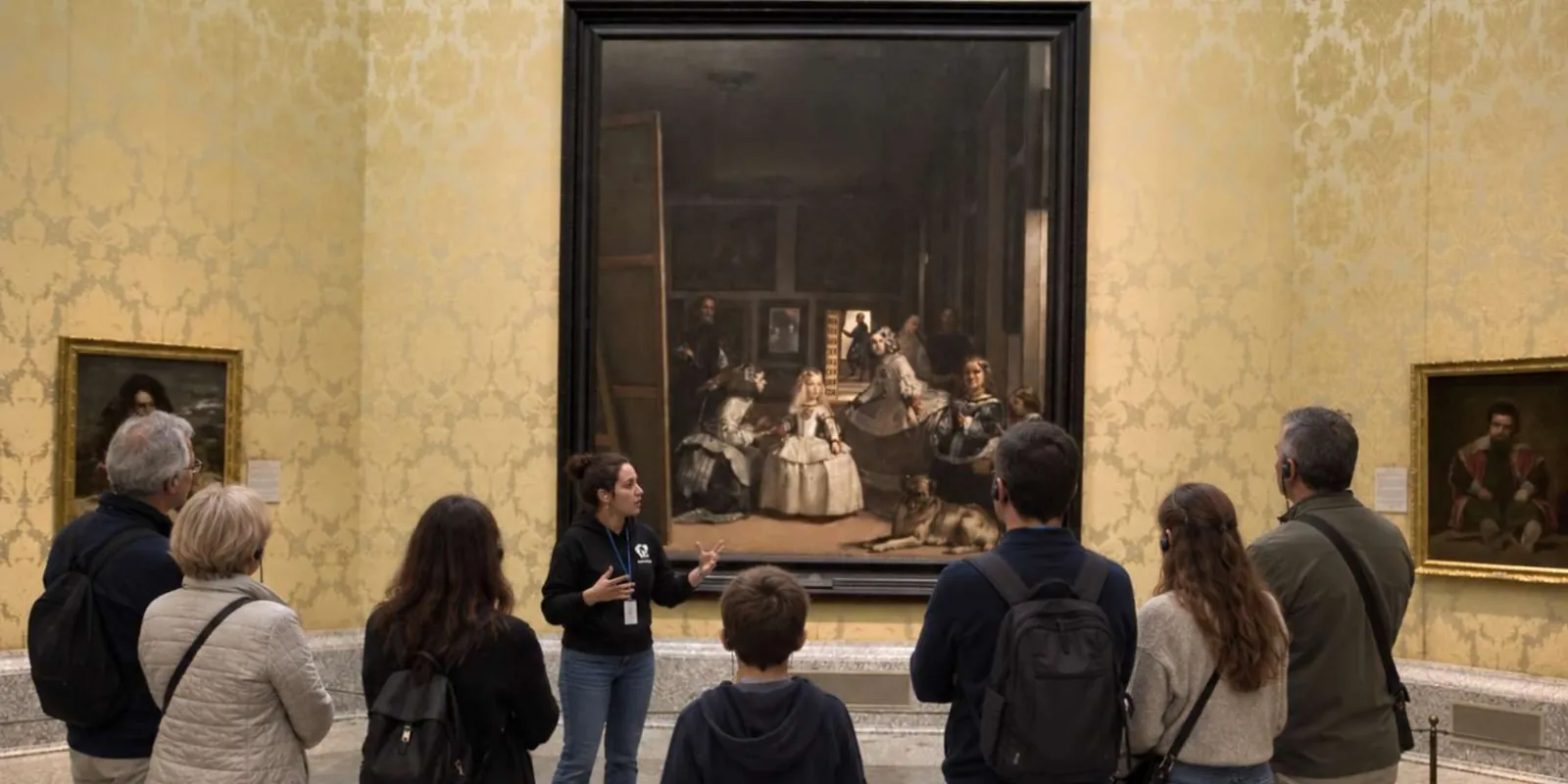 Group viewing Las Meninas