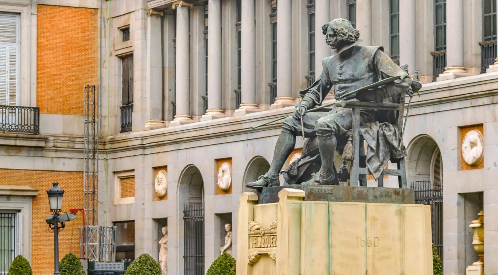 Velázquez statue outside the Prado